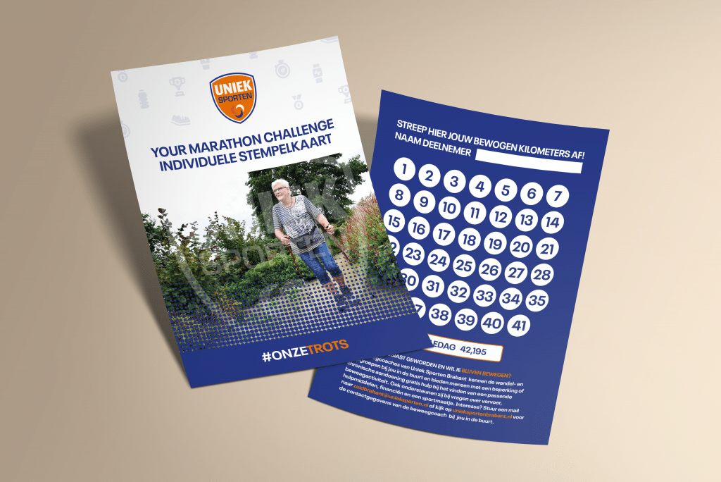 Uniek sporten flyer mockup